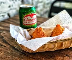 Coxinha with Guaraná Antarctica